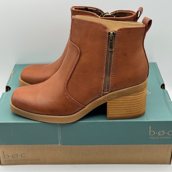 BOC Lexy Brown Ankle Boots Size 8M - Picture 3 of 8